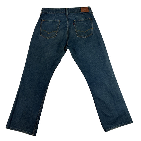 Levis RED Collection Low Trouser Boot Cut Medium Wash Jeans 34 X 30 Rare Women’s - Picture 2 of 16